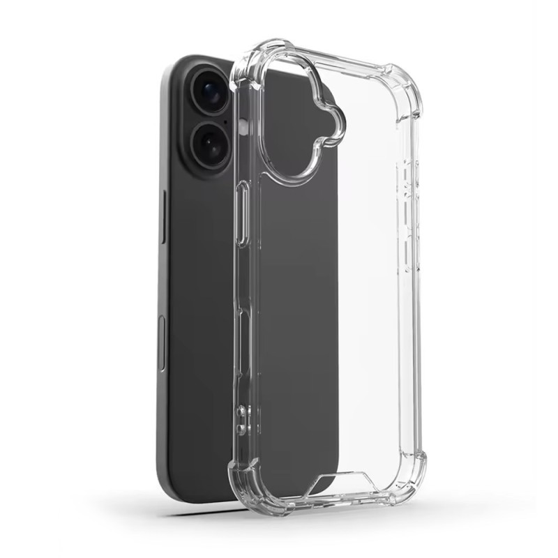 iPhone 16 Plus Crystal Clear Hybrid Shockproof Case Cover | Australia