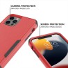 iPhone 13 Pro Heavy-Duty Armor Shockproof Case Cover - Black