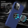 iPhone 15 Pro Max Shockproof with Ring Holder Stand Case Cover - Navy