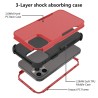 iPhone 13 Pro Heavy-Duty Armor Shockproof Case Cover - Red | Australia
