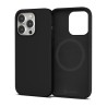 iPhone 15 Pro Max MagSafe Compatible Liquid Silicone Case Cover - Blac