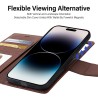 iPhone 15 Pro 2-in-1 Detachable Magnetic Flip Leather Wallet Case Cove