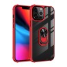 iPhone 14 Pro Max Shockproof with Ring Holder Stand Case Cover - Red