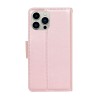 iPhone 14 Pro Max Leather Wallet Flip Diary Case Cover - Rose Gold