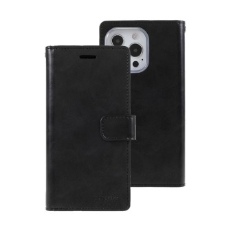 iPhone 16 Leather Wallet Flip Diary Case Cover - Black | Australia