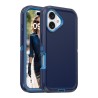 iPhone 16 Rugged Armor Belt Clip Holster Case Cover - Navy | Australia