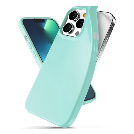 iPhone 13 Pro Max Soft Feel Jelly Case Cover - Mint | Australia