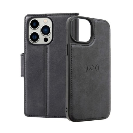 iPhone 16 2-in-1 Detachable Magnetic Flip Leather Wallet Case Cover -