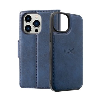 iPhone 16 2-in-1 Detachable Magnetic Flip Leather Wallet Case Cover -
