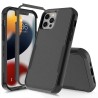 iPhone 13 Pro Max Heavy-Duty Armor Shockproof Case Cover - Black