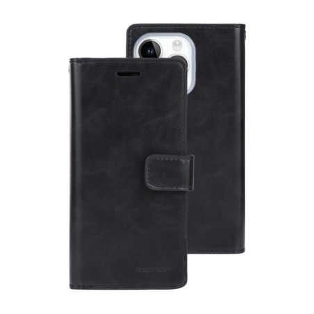 iPhone 12 / 12 Pro Leather Wallet Flip Diary Case Cover - Black