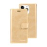 iPhone 12 / 12 Pro Leather Wallet Flip Diary Case Cover - Gold