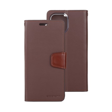 iPhone 13 Leather Wallet Flip Diary Case Cover - Brown | Australia