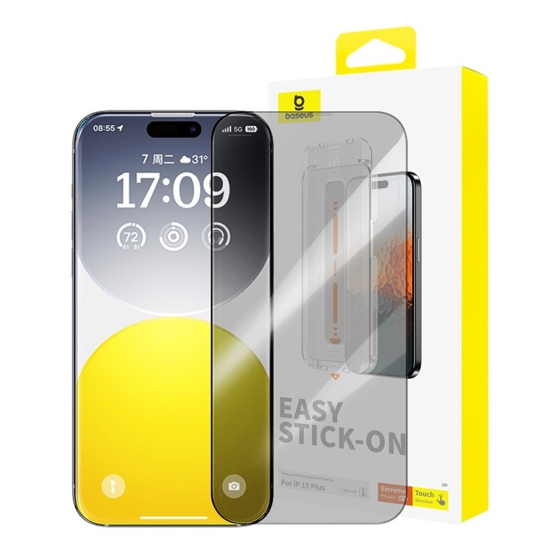 iPhone 15 Plus Privacy Anti-Spy Tempered Glass Screen Protector