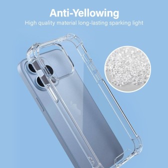 iPhone 14 Plus / 15 Plus Crystal Clear Hybrid Shockproof Case Cover