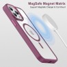 iPhone 12 / 12 Pro Clear with Metal Camera Frame Case Cover - Pink