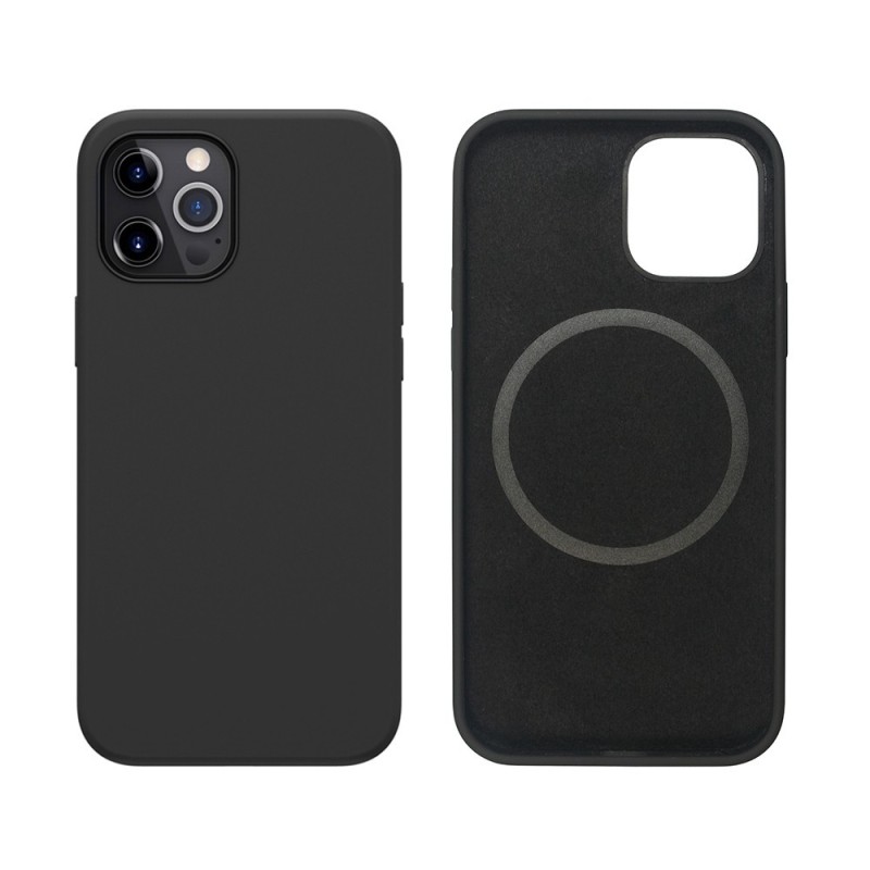 iPhone 12 Pro Liquid Silicone Case Cover - Black | Australia