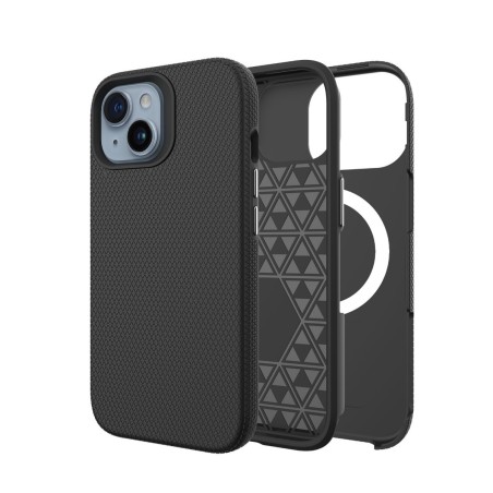 iPhone 14 Plus / 15 Plus Rugged Shockproof Case Cover - Black