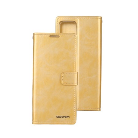 iPhone 12 Mini Leather Wallet Flip Diary Case Cover - Gold | Australia
