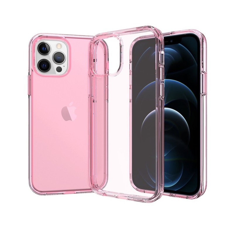 iPhone 12 Mini Slim Shockproof Clear Case Cover - Pink | Australia