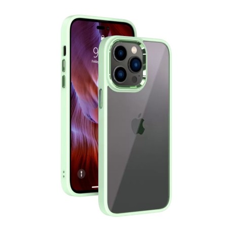 iPhone 14 Plus Clear with Metal Camera Frame Case Cover - Black