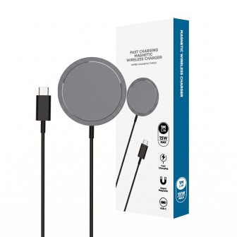 Magnetic Wireless Charging Cable - 15W Fast Charging, with MagSafe Technology &