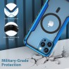 iPhone 15 Plus Heavy-Duty Armor Shockproof Case Cover - Black