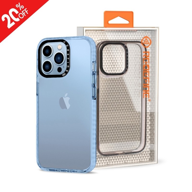 iPhone 14 Plus Slim Shockproof Clear Case Cover - Blue | Australia