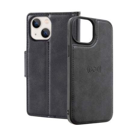 iPhone 13 / 14 / 15 2-in-1 Detachable Magnetic Flip Leather Wallet Cas