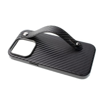 iPhone 13 / 14 Clear with Metal Camera Frame Case Cover - Carbon Fiber