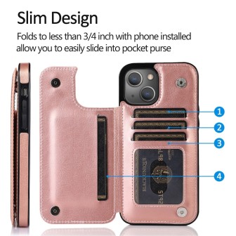 iPhone 15 Leather Wallet Flip Diary Case Cover - Brown | Australia