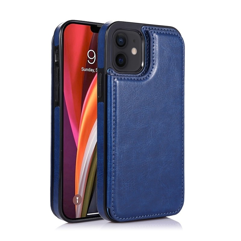 iPhone 12 Mini Leather Wallet Flip Diary Case Cover - Red | Australia