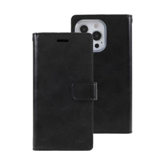 iPhone 15 Leather Wallet Flip Diary Case Cover - Black | Australia