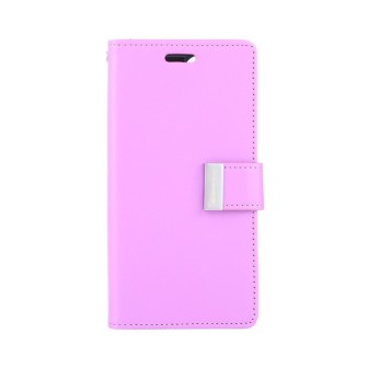 iPhone 12 Mini Leather Wallet Flip Diary Case Cover - Purple