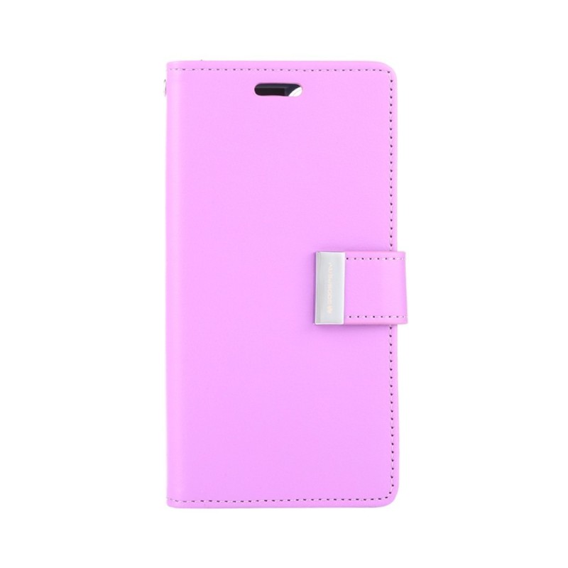 iPhone 12 Mini Leather Wallet Flip Diary Case Cover - Purple