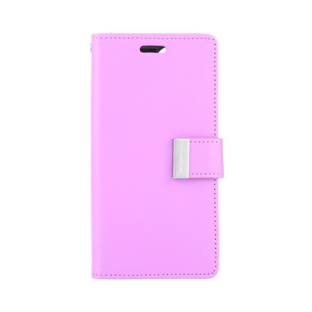 iPhone 12 Mini Leather Wallet Flip Diary Case Cover - Purple