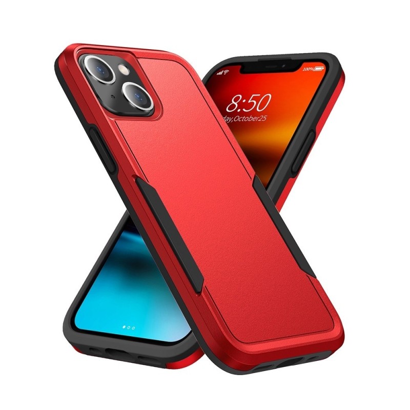 iPhone 14 Slim Shockproof Clear Case Cover - Red | Australia