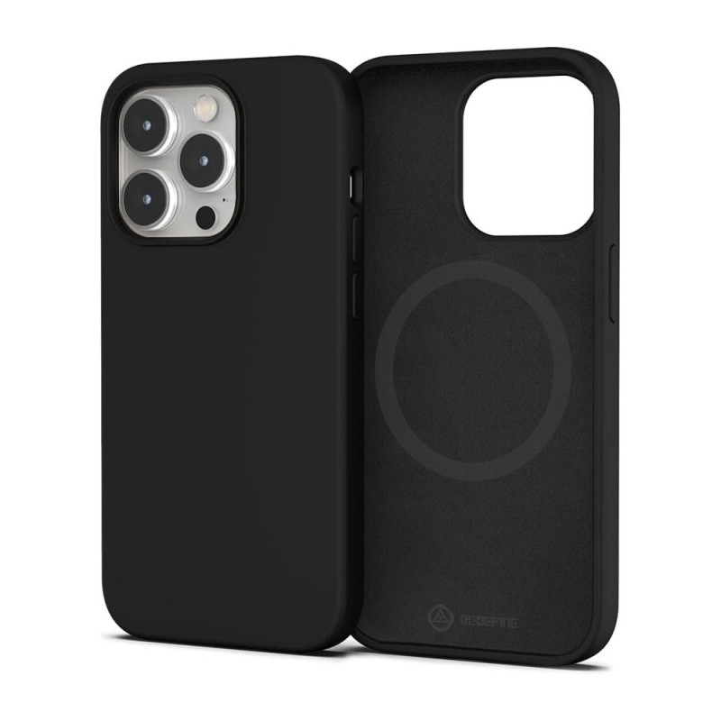 iPhone 15 MagSafe Compatible Liquid Silicone Case Cover - Black