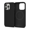 iPhone 15 MagSafe Compatible Liquid Silicone Case Cover - Black