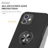 iPhone 12 Shockproof with Ring Holder Stand Case Cover - Navy