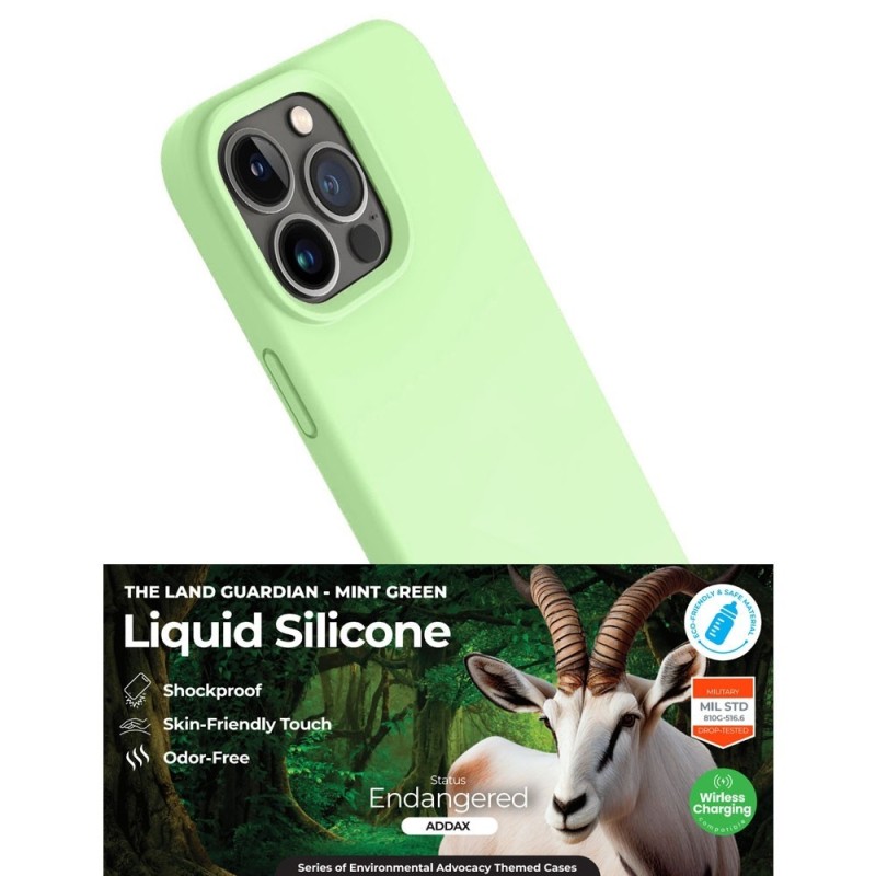 iPhone 15 Liquid Silicone Case Cover - Green | Australia