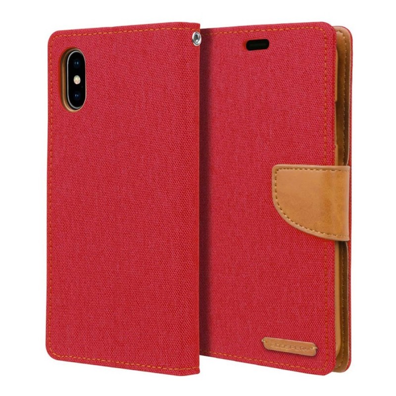 iPhone XR Leather Wallet Flip Diary Case Cover - Red | Free Shipping AU