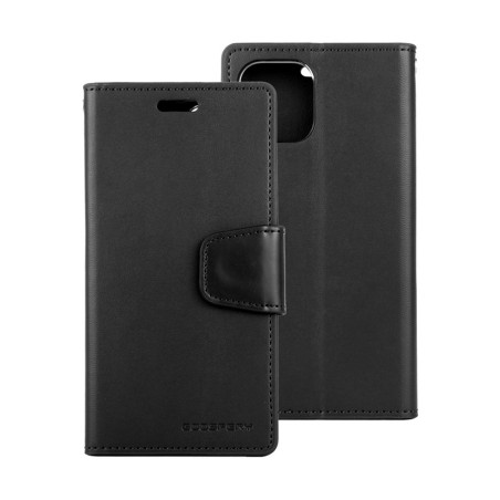 iPhone 11 Pro Max Leather Wallet Flip Diary Case Cover - Black