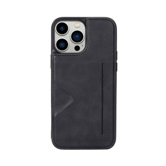 iPhone 14 Leather Wallet Flip Diary Case Cover - Black | Australia