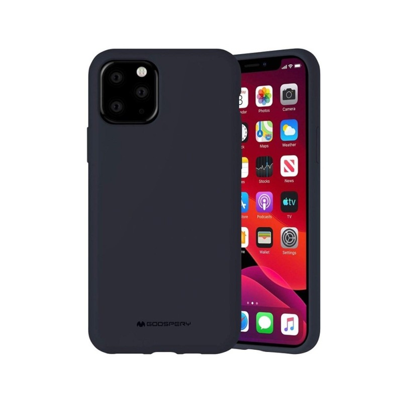 iPhone 11 Pro Max Soft Silicone Case Cover - Navy | Australia
