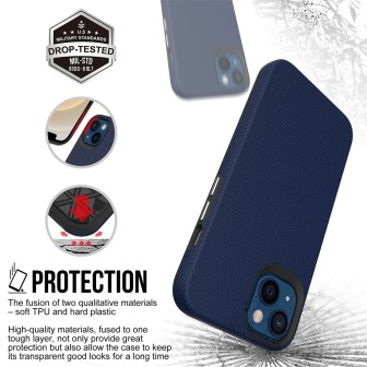 iPhone 13 mini Rugged Shockproof Case Cover - Navy | Free Shipping AU