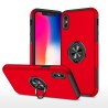 iPhone XS Max Shockproof with Ring Holder Stand Case Cover - Red
