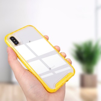iPhone XS Max Slim Shockproof Clear Case Cover - Black | Australia