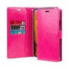 iPhone XS Max Leather Wallet Flip Diary Case Cover - Hot Pink