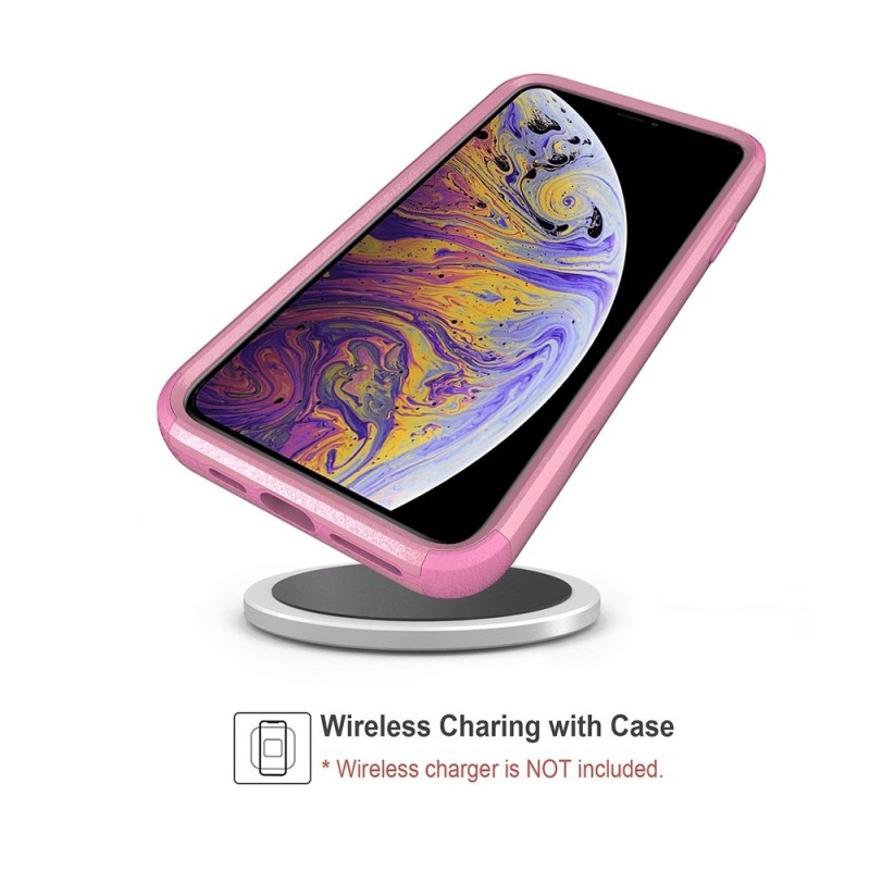 iPhone XS Max Heavy-Duty Armor Shockproof Case Cover - Black